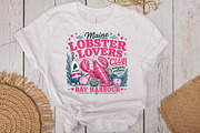 Retro Coastal Lobster Sublimation, a Seasonal Illustration by DreamPrint404 (Thumbnail 4 of 6)
