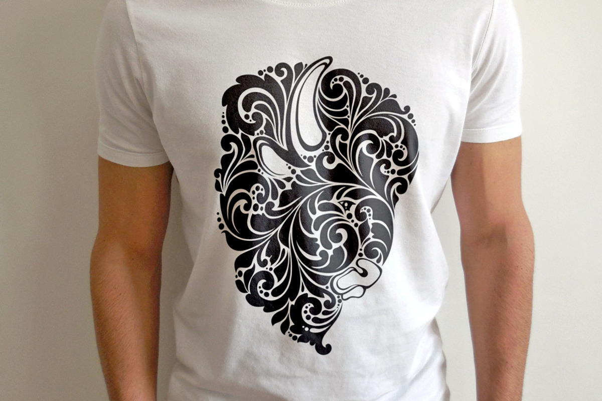 Ornate Calligraphic Bison, an Animal Illustration by Color and Decor (Photo 2 of 3)