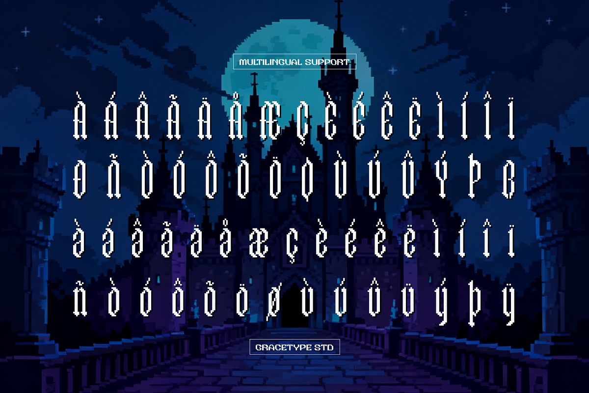 Chapelargo | Pixel Font, a Sans Serif Font by gracetype_studio (Photo 11 of 12)