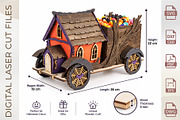Haunted House Candy Truck Laser Cut, an Object Graphic by WoodoraCut (Thumbnail 2 of 8)