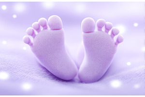A closeup view of a baby girl's feet, a Person Photo by ZinetroN