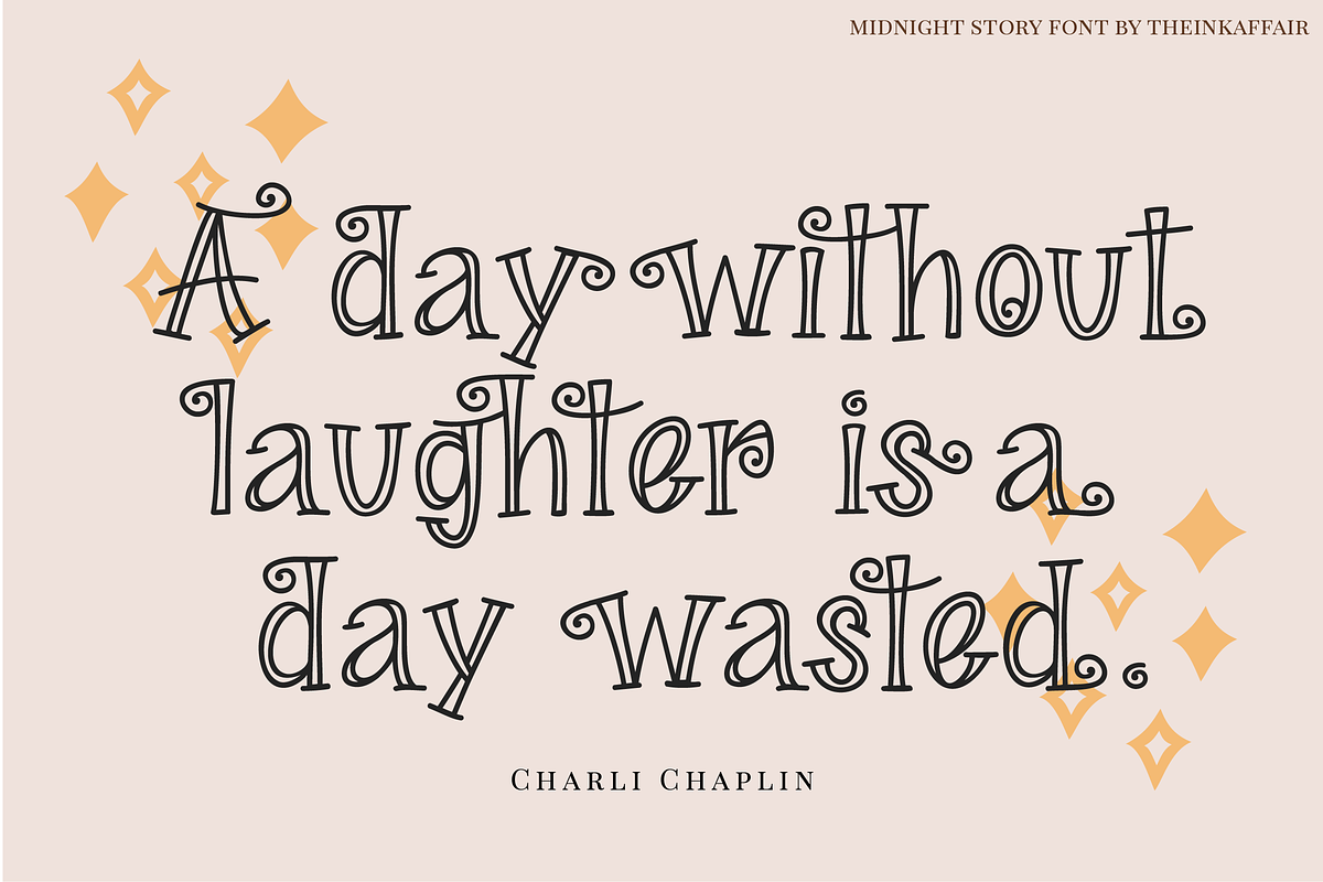 Sale! Midnight Story Font Family, a Serif Font by theinkaffair (Photo 6 of 8)
