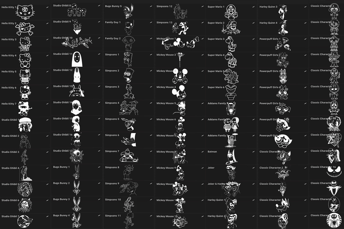 Bundle 1 Classic Character-Stamp Set, a Brush Add-On by LA Studio Sthlm (Photo 12 of 17)