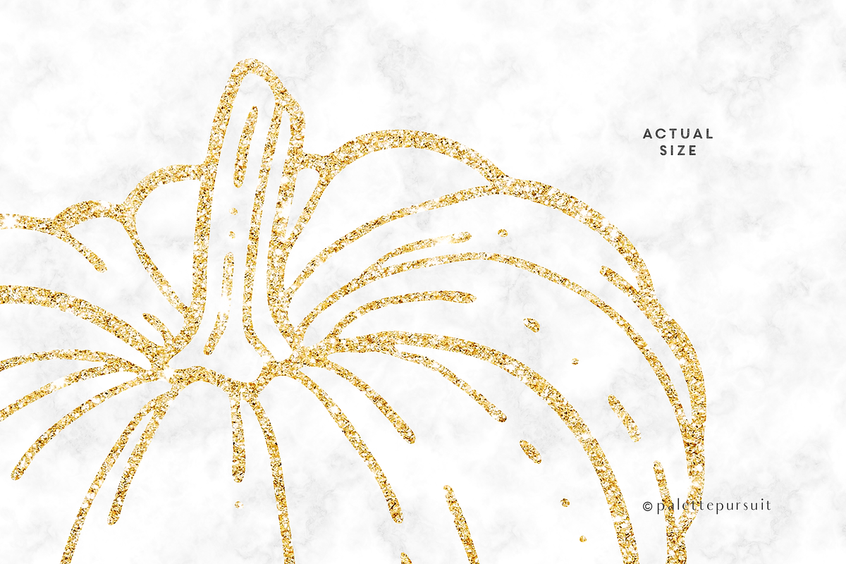 Gold Pumpkins Autumn Clip Art, an Illustration by Palette Pursuit (Photo 3 of 6)