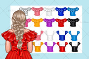 Best friends clipart, Soul sisters, a Person Illustration by DekoArt (Thumbnail 8 of 9)