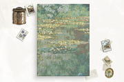 Waterlilies II Vellum Overlay Print, a Stationery Template by SilverJoyAtelier (Thumbnail 2 of 2)