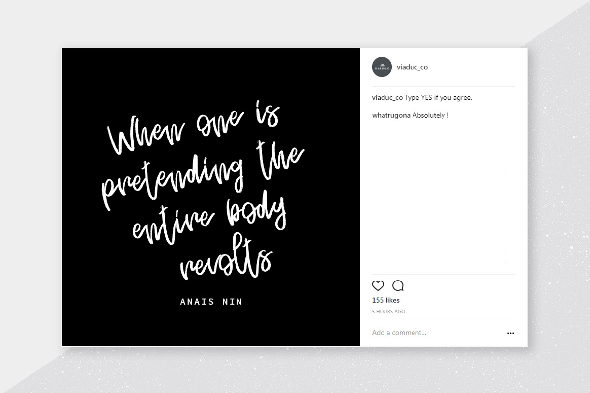 Handwriting Quotes Social Media Kit, a Social Media Template by Viaduc (Photo 4 of 6)