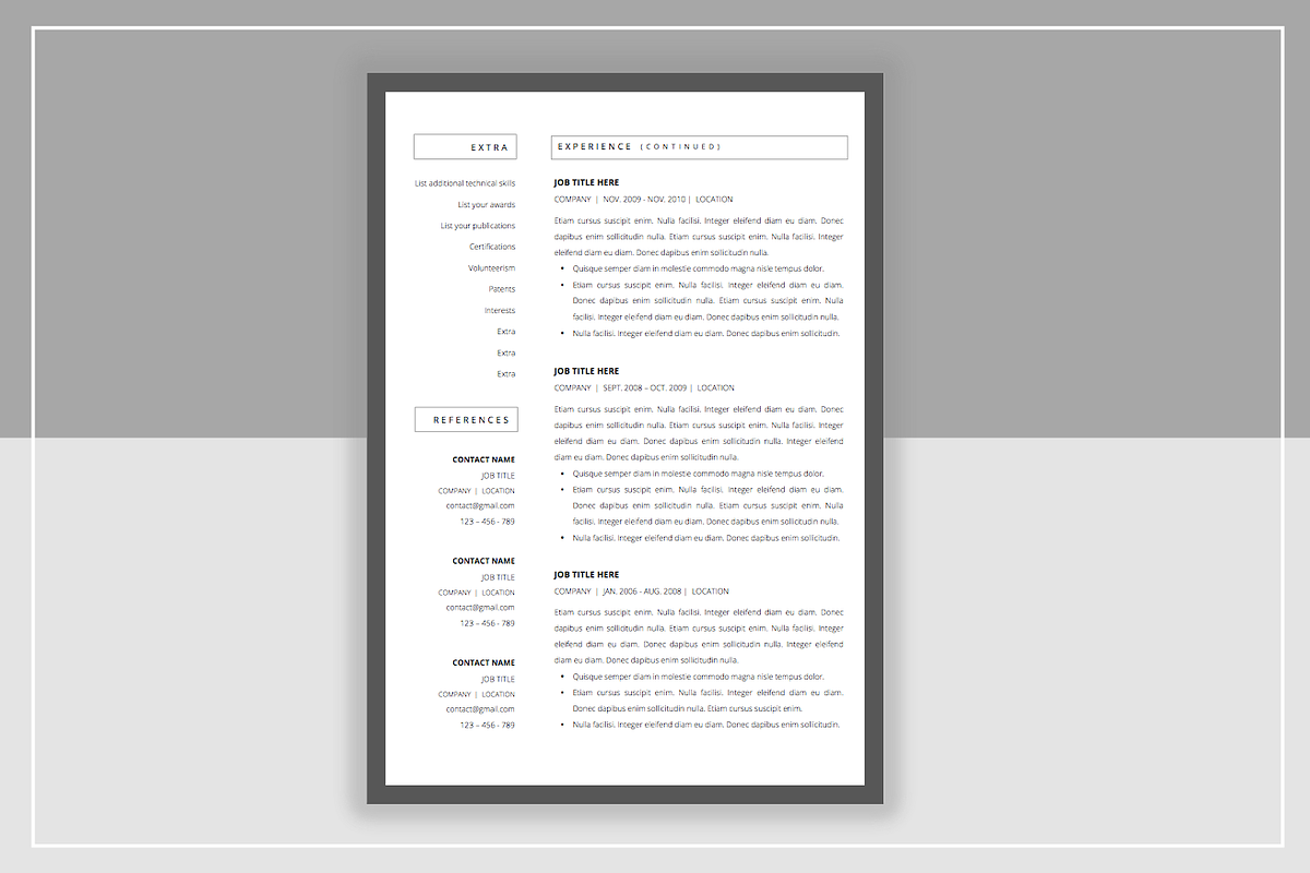 Resume Template & Cover Letter, a Resume Template by ResumeStudio (Photo 2 of 4)
