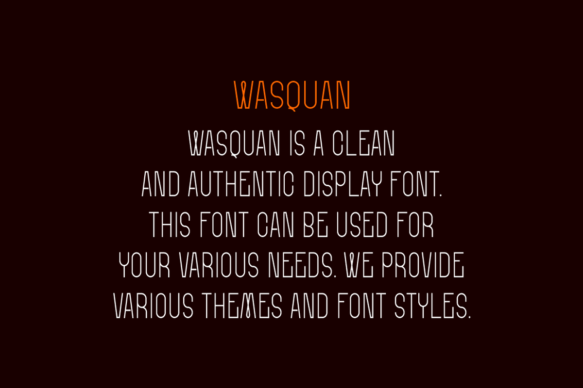 Wasquan - Minimal Font, a Sans Serif Font by Iqsiart Studio (Photo 5 of 7)