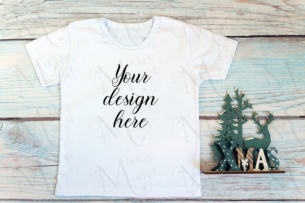 Christmas t-shirts, bodysuit mockups, a Print Template by MockupMarket (Photo 8 of 27)