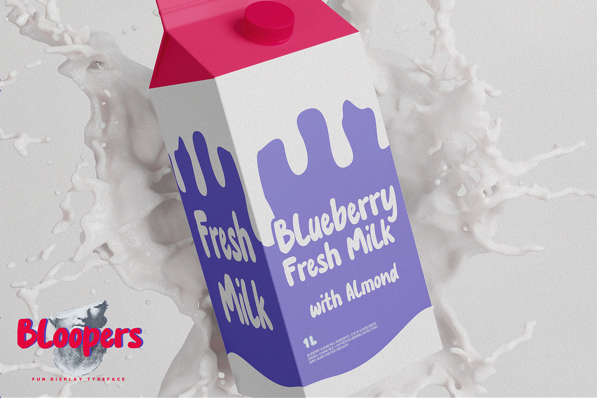 Bloopers - Fun Display Typeface, a Font by Gassstype (Photo 3 of 8)