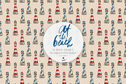 Vintage Beach Nautical Patterns, a Pattern Graphic by KaramfilaS (Thumbnail 15 of 19)