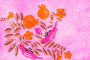 Birds in pomegranate garden, an Education Illustration by Jema's (Thumbnail 1 of 2)