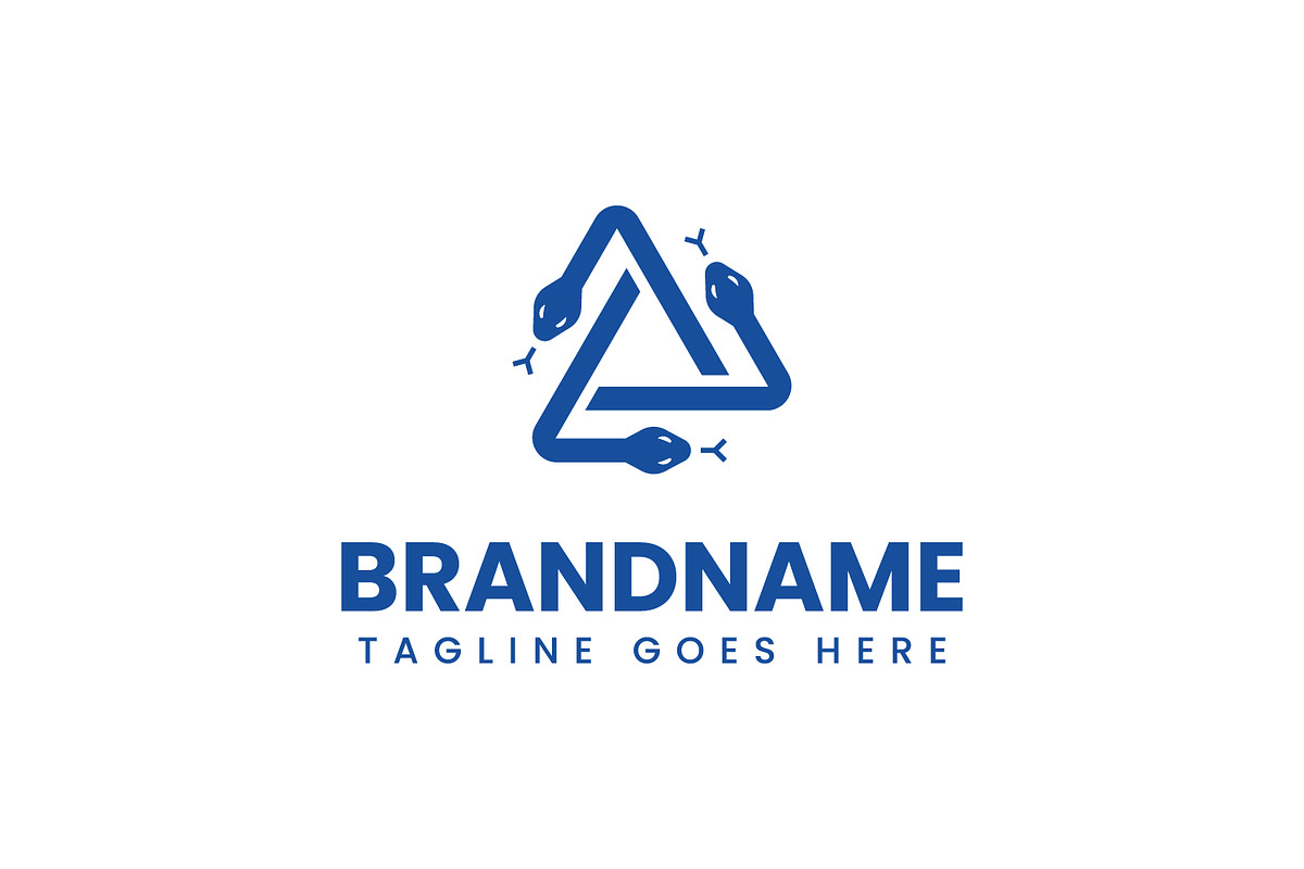 Triangle Snake Logo, a Branding & Logo Template by Pray Art Design Studio
