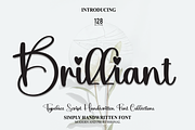 Brilliant | Script Font, a Script Font by Scratchones (Thumbnail 1 of 8)