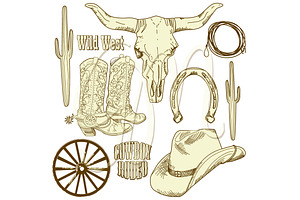 Cowboy Clip Art, Wild West, Western