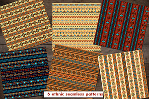 Tribal Ethnic Seamless Patterns