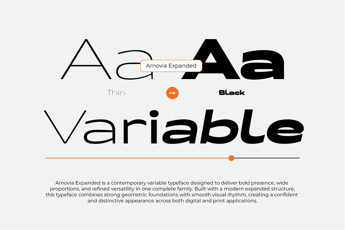 Arnovia Expanded, a Sans Serif Font by Ainun Jinan (Photo 3 of 10)
