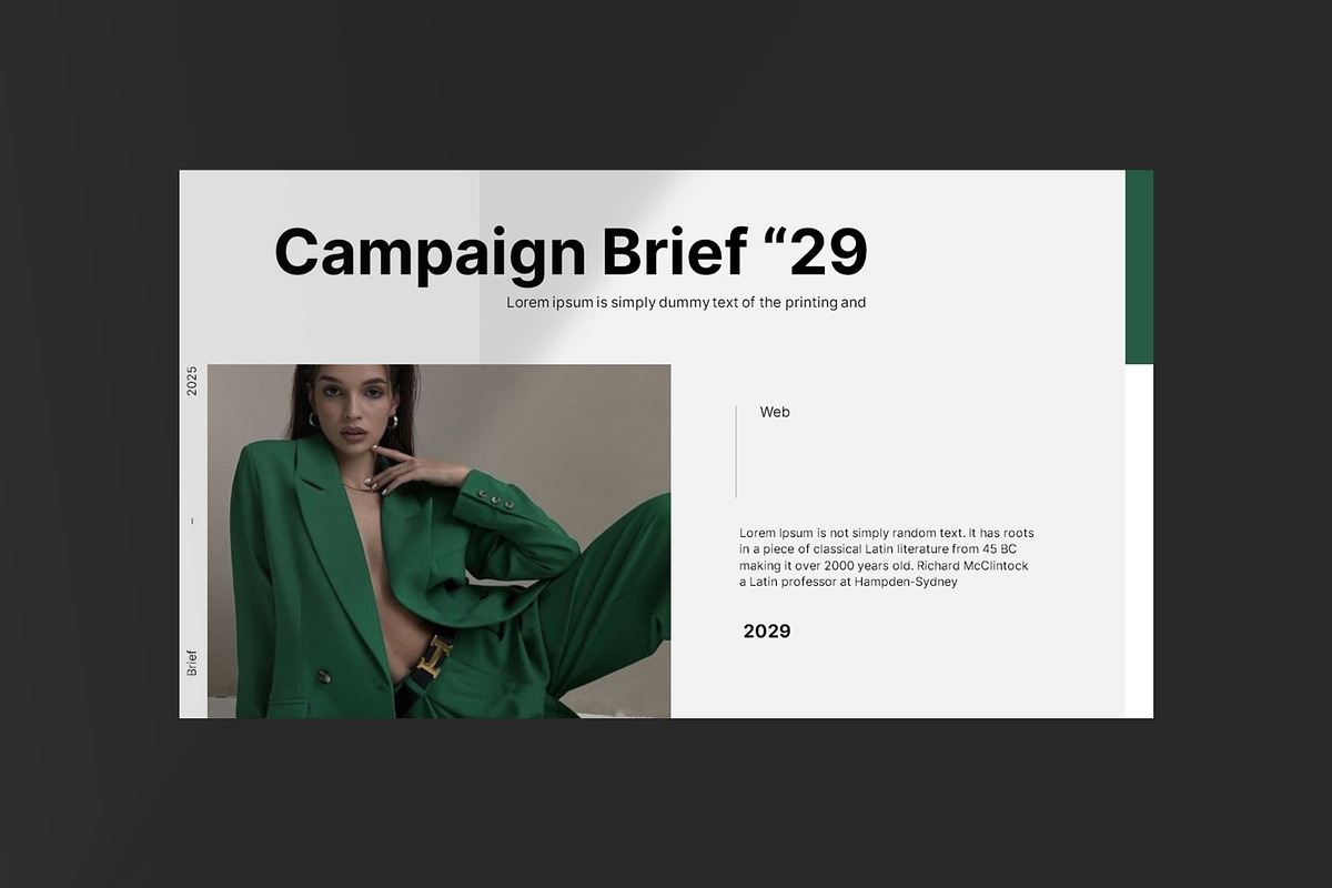 Brief Campaign Presentation Template, a Presentation Template by slidestock55 (Photo 3 of 9)
