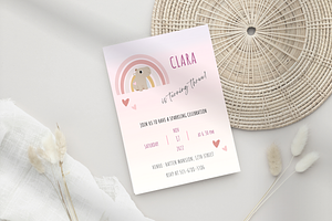 Capybara Kids Birthday Invitation