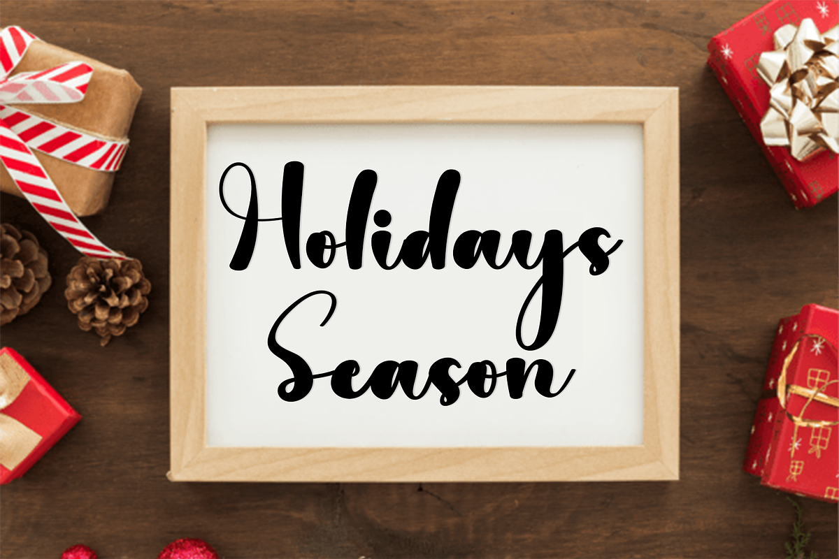 Snowtime Handwritten, a Handwritten Font by InermediaSTUDIO (Photo 5 of 8)