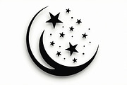 Crescent Moons and Star Silhouette, an Illustration by Amazin_art (Thumbnail 22 of 31)
