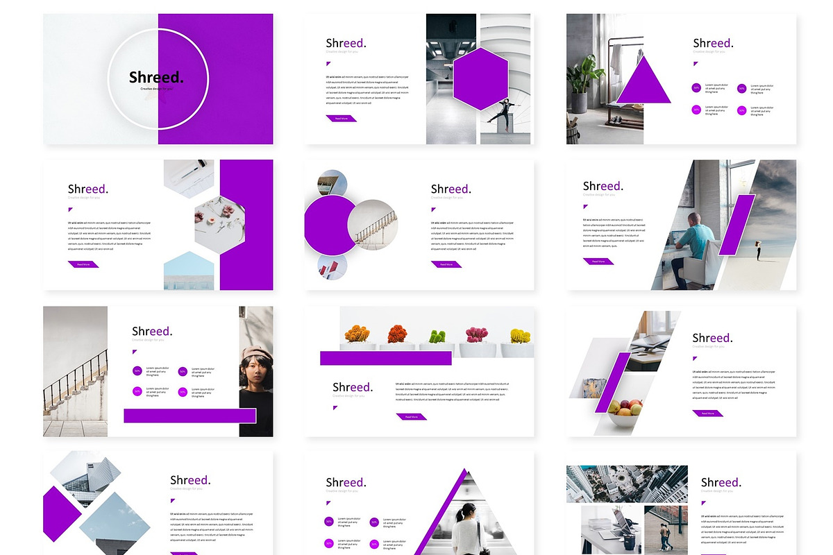 Shreed - Powerpoint Template, a Presentation Template by AQR Studio