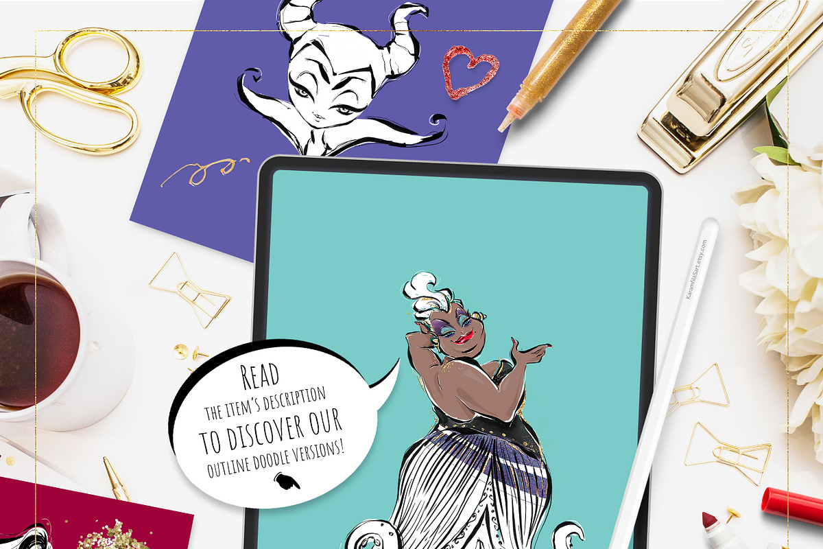 Iconic Villains Clipart, a Person Illustration by KaramfilaS (Photo 6 of 7)