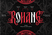 Rohang – Ritualistic Display Font, a Blackletter Font by Inviline.co (Thumbnail 8 of 17)