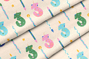 Birthday candles and patterns set, an Outline Icon by My.Ordinarty (Thumbnail 8 of 10)