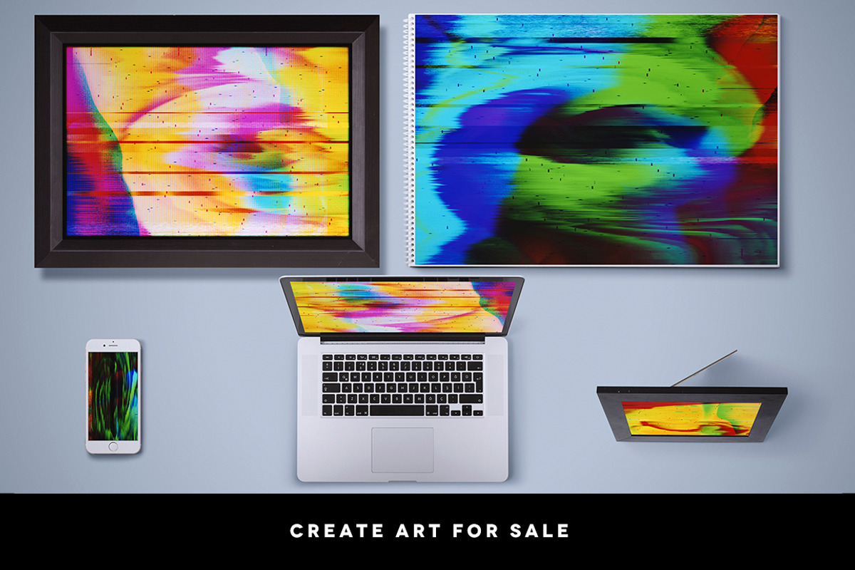 Glitch Background Creation Kit, an Action Add-On by Gromov Design (Photo 5 of 5)