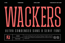 Ultra Condensed Duo Font - Wackers