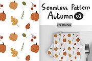 Autumn seamless pattern Vol 01, a Pattern Graphic by RizkaNurfazrina (Thumbnail 1 of 7)