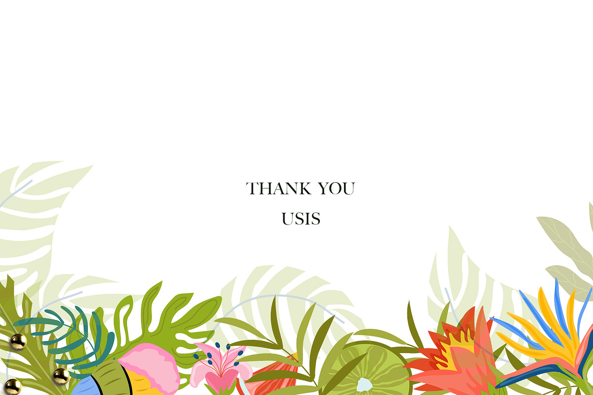 Summer time, Tropical clipart, a Decorative Illustration by Usis (Photo 13 of 13)