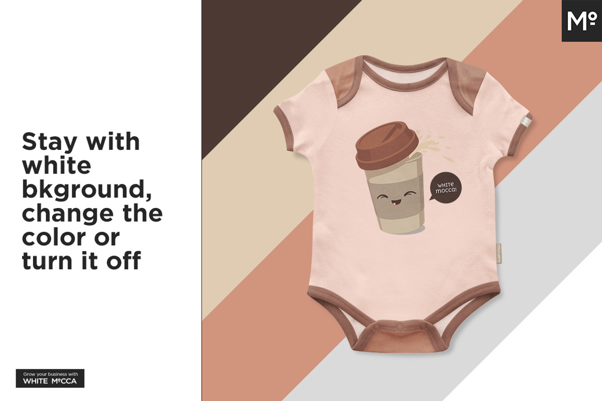 Baby Growsuit/Onesie Mock-up, a Product Mockup by Mocca Mockups Store (Photo 8 of 10)