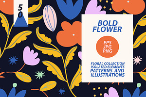 Simple Bold Flowers Collection, an Object Graphic by Anny
