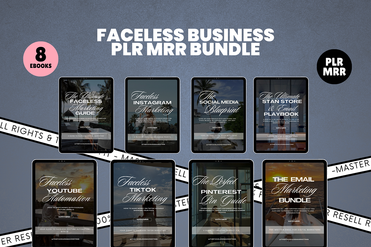Faceless Digital Marketing Ebooks, a Marketing Template by Design By Hira (Photo 1 of 9)