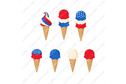Patriotic Ice Cream, an Object Graphic by PolpoDesign (Thumbnail 2 of 5)