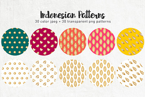 Indonesian Seamless Patterns