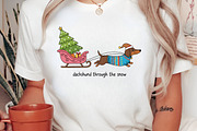Christmas Dog Colorful Hand-Drawn, an Illustration by Canvas Craft (Thumbnail 4 of 5)