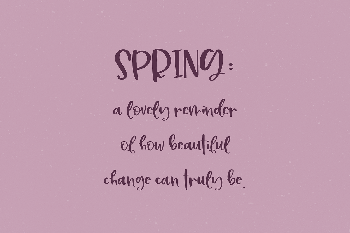 Plum Cobbler Handwritten Font, a Script Font by Beck McCormick (Photo 6 of 10)