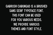Gabrush Cabungad - Brush Font, a Sans Serif Font by Iqsiart Studio (Thumbnail 2 of 6)