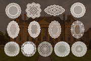 Vintage Lace Frames, Doilies & Bows, an Object Graphic by OliaMuseDesign (Thumbnail 5 of 10)