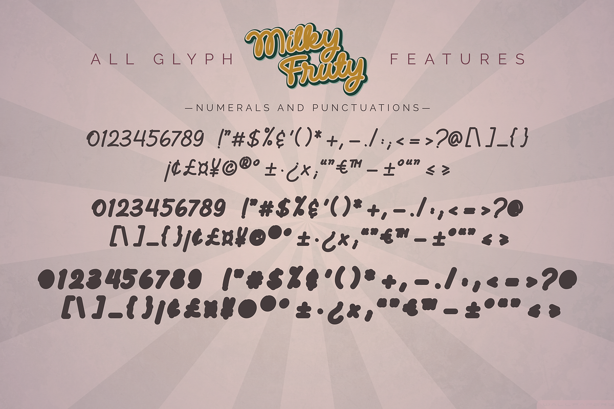 Milky Fruty, a Script Font by Omotu Studio (Photo 9 of 11)