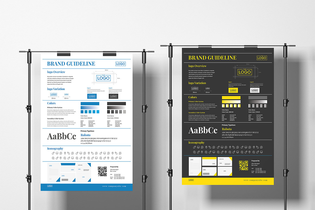 A3 Brand Guideline poster, a Presentation Template by Graphic Template (Photo 1 of 7)