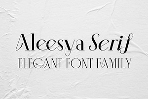 Aleesya Serif Font Family