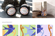 Cotton & Swallow Seamless Patterns, a Decorative Illustration by Liiafis (Thumbnail 8 of 16)