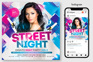 Street Night Party Flyer