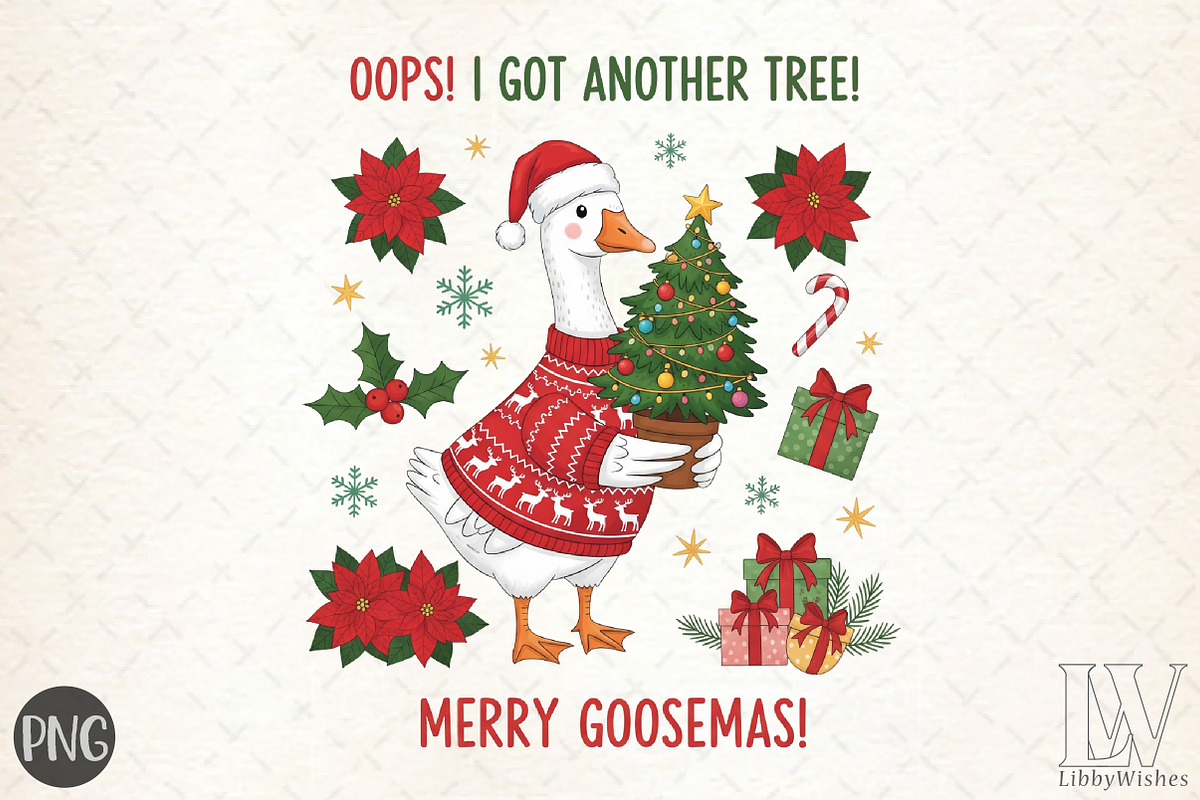 Plant Goose PNG, Funny Plant Lover, an Illustration by Libby Wishes (Photo 1 of 6)