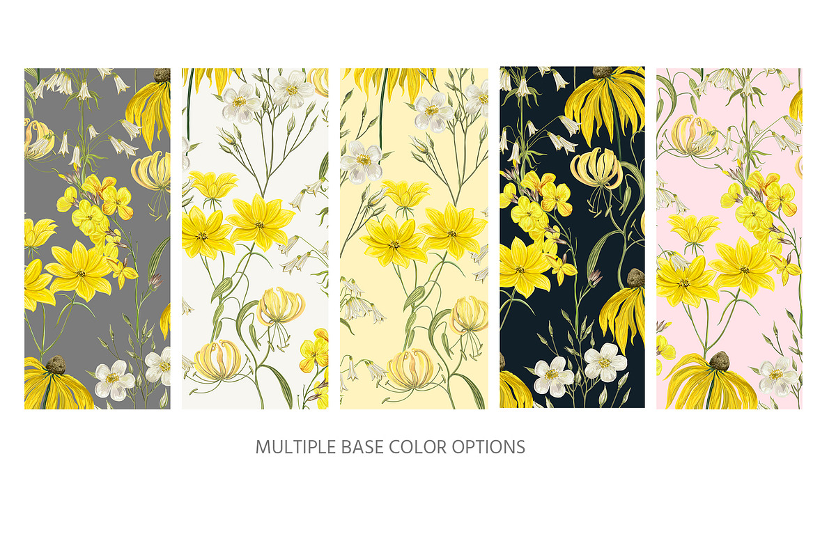 Summer Florals! Patterns & Motifs, a Pattern Graphic by HannaStudio (Photo 3 of 10)